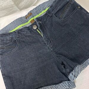 Copper Key Dark Denim Jeans with Striped Lining